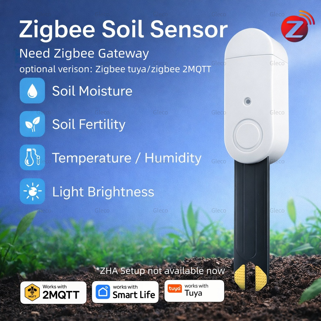 Smart Zigbee Garden Light - Zigbee Temperature Humidity Moisture Sensor Smart