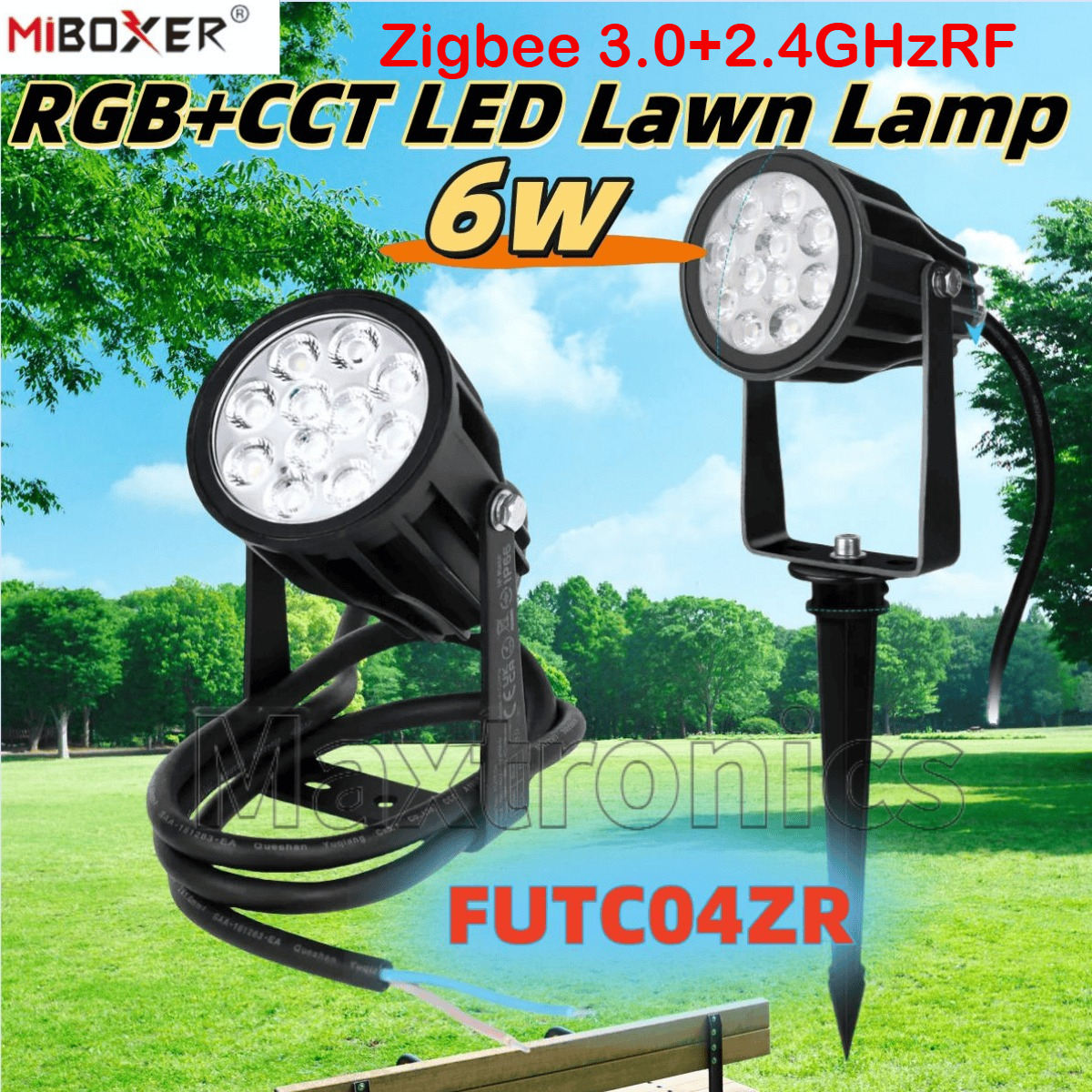 Smart Zigbee Garden Light - Miboxer Outdoor Waterproof RGB+CCT LED Lawn