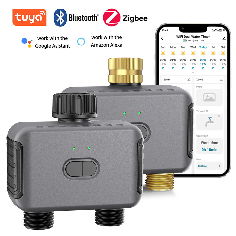 Smart Garden - Tuya Smart Dual Water Timer Bluetooth/Zigbee