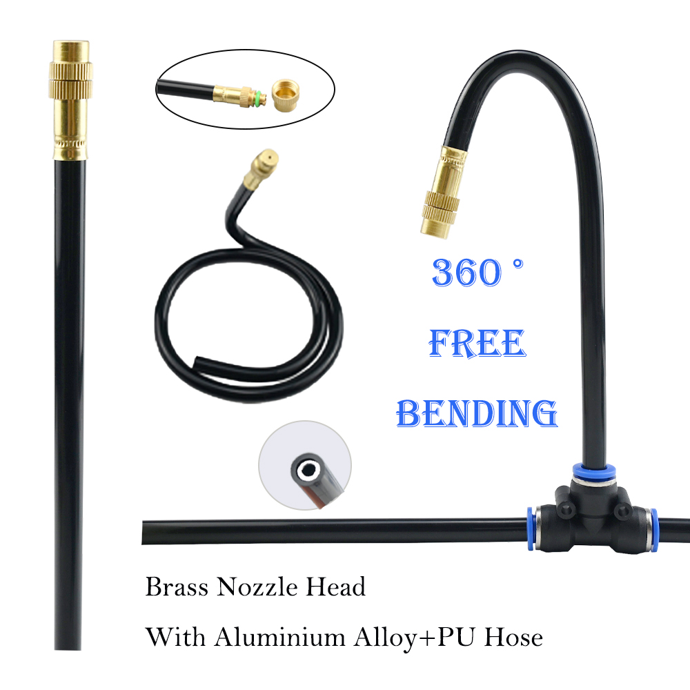 Smart Garden - 20/30/50cm 360° Free-bend Misting Nozzle Adjustable