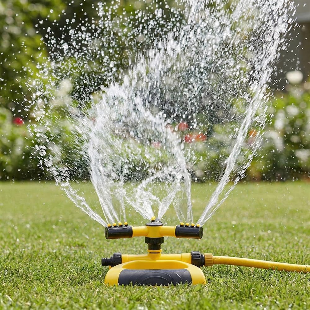 Smart Garden - 360-Degree Automatic Rotating Sprinkler with Base