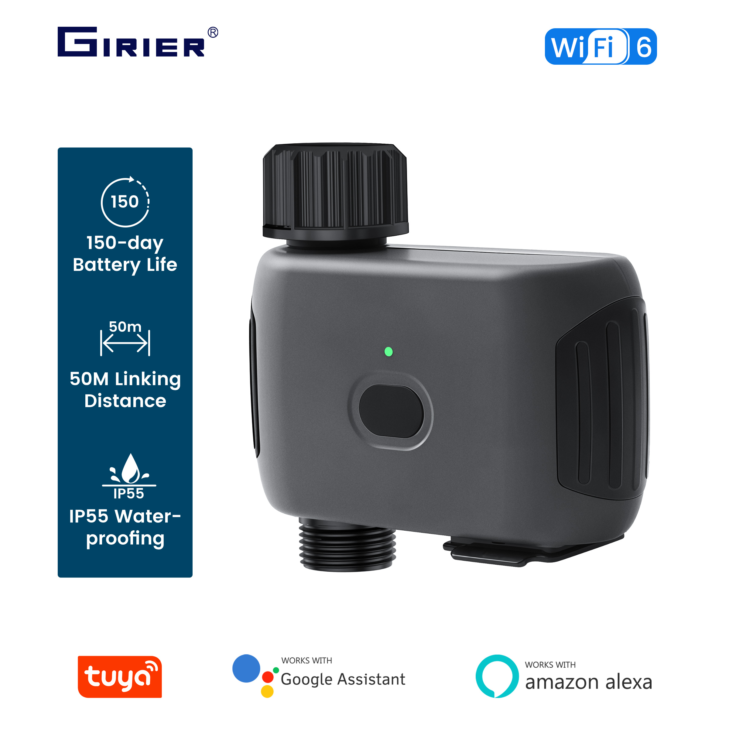 GIRIER Tuya Smart Water Timer  – обзор и цена Smart Garden Irrigation System