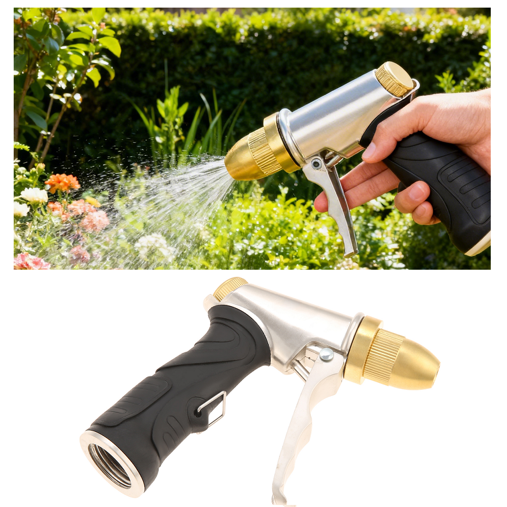 Metal Garden Hose Spray Nozzle – обзор и цена Smart Garden