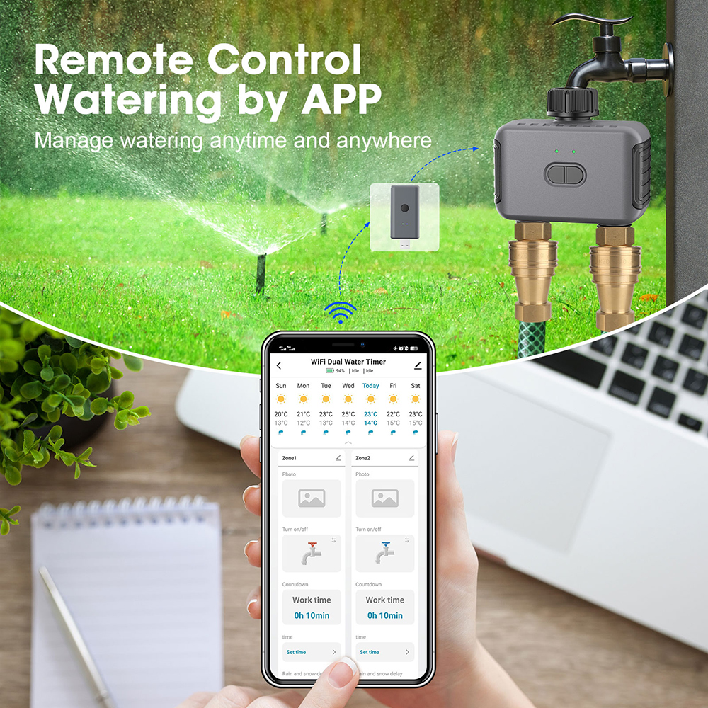 Tuya Smart Dual Water Timer Bl – обзор и цена Smart Garden