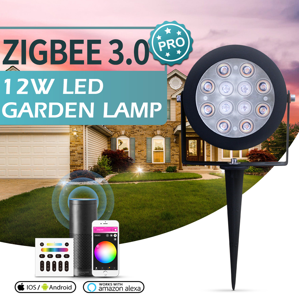 Zigbee 3.0 12w RGB CCT Garden  – обзор и цена Smart Zigbee Garden Light