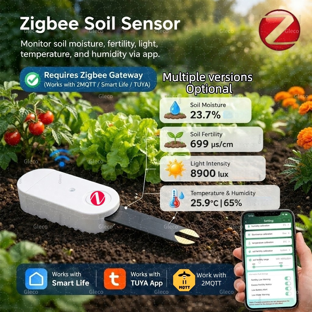 Zigbee Soil Moisture Temperatu – обзор и цена Smart Zigbee Garden Light