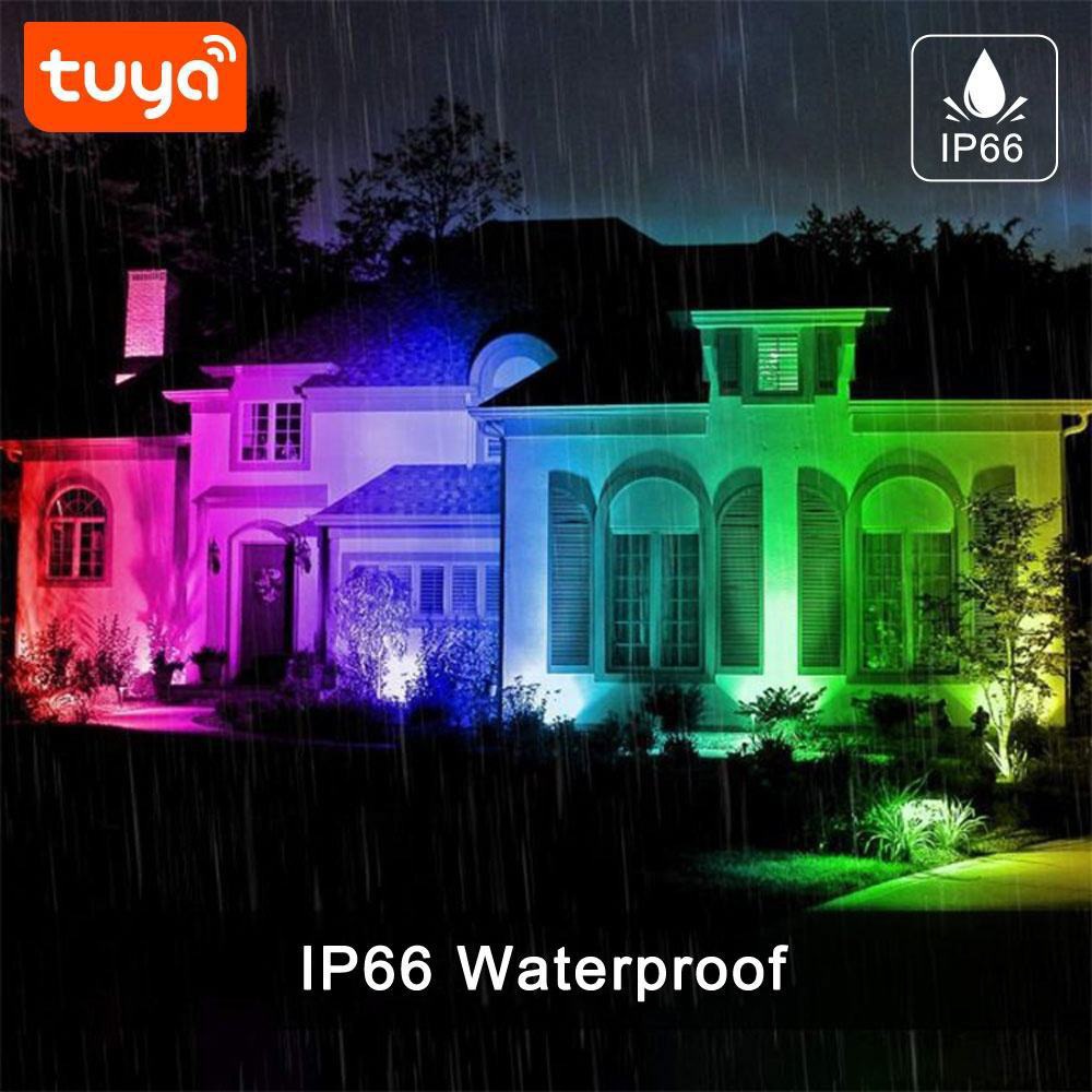 Tuya LED Smart Floodlight RGB  – обзор и цена Smart Zigbee Garden Light