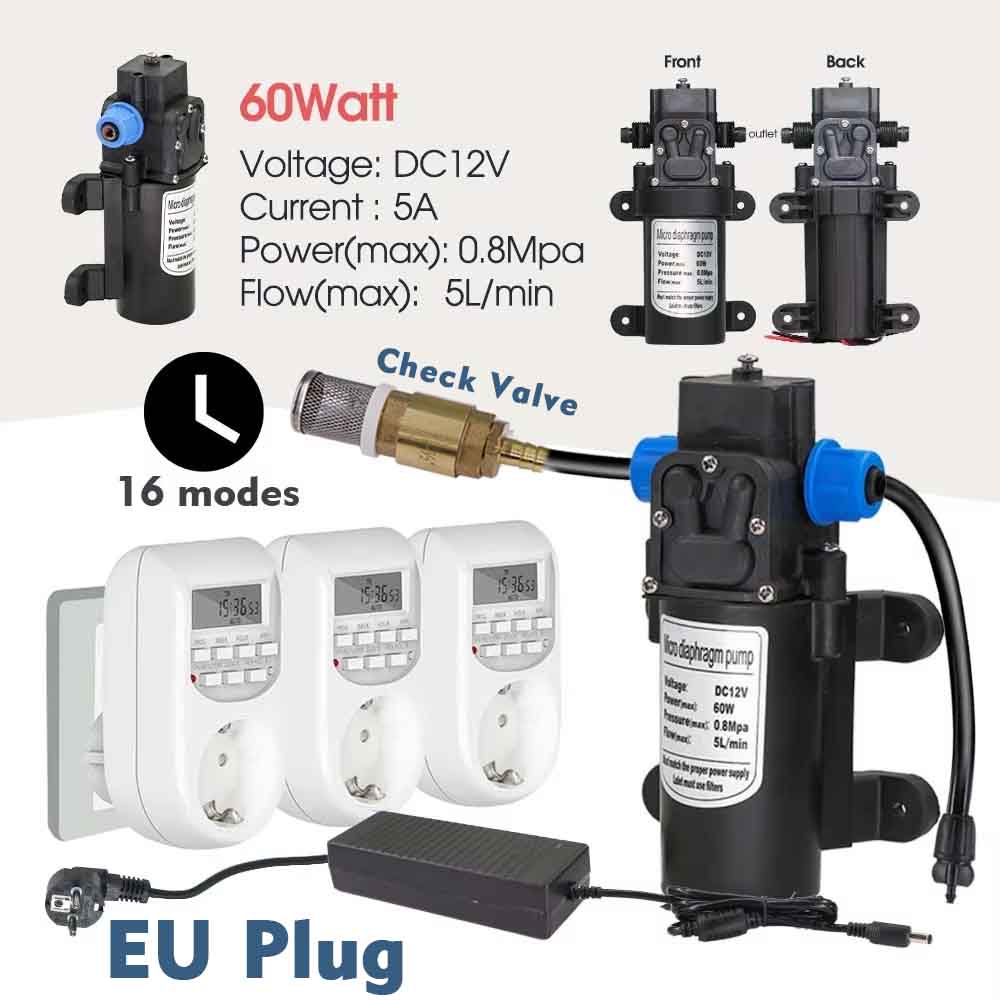 60w Self-priming Pump Misting  – обзор и цена Smart Garden Irrigation System