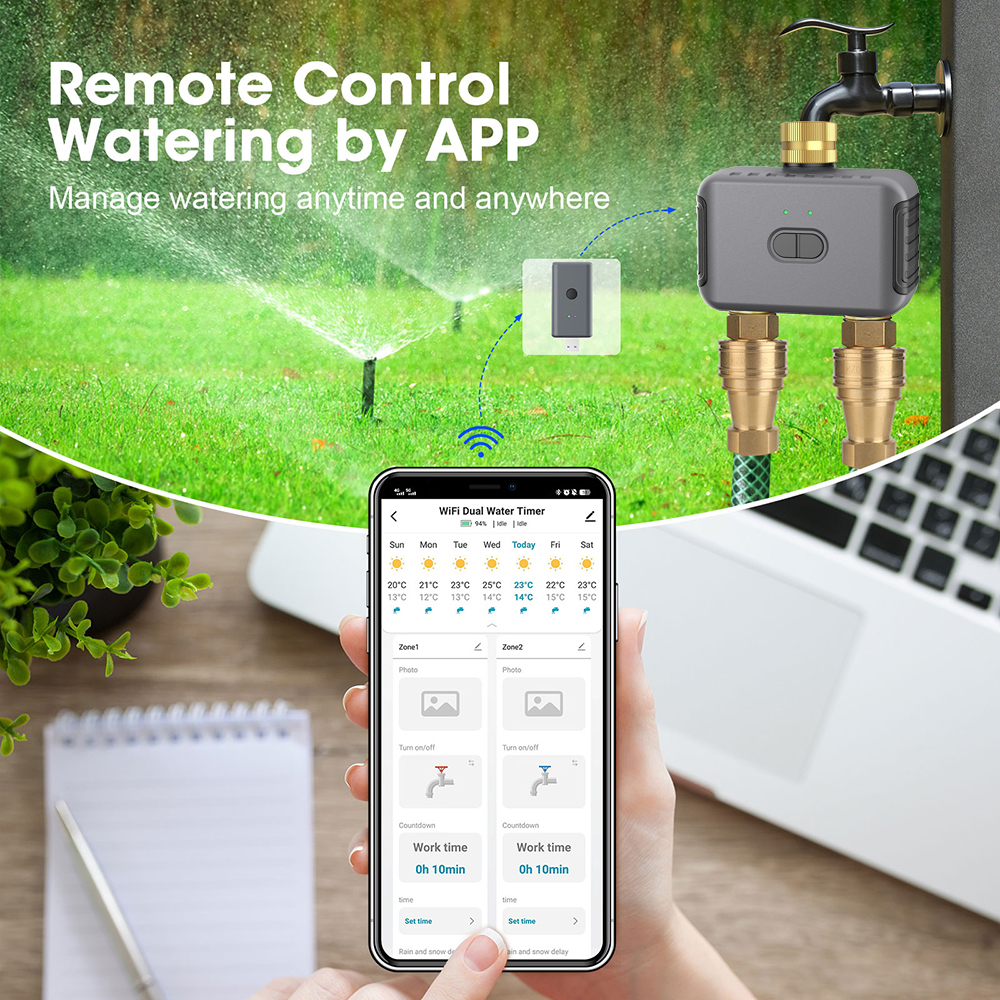 Tuya 2 Zone Watering Timer Gar – обзор и цена Smart Garden